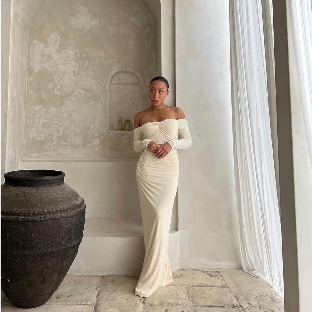 Josephine Maxi Dress (Cream)